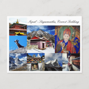 Nepal, Sagarmatha - Everest Trekking / Mountains Briefkaart