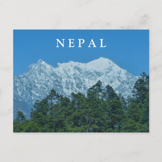 Nepal Snowy Mountains Briefkaart (Voorkant)