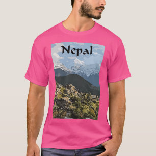 Nepal Travel Vector T-shirt