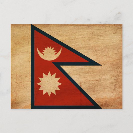Nepal vlag briefkaart (Voorkant)