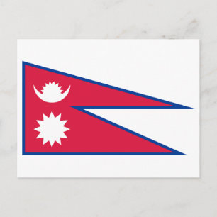 Nepal vlag briefkaart