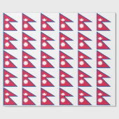 Nepal vlag cadeaupapier (Vlak)