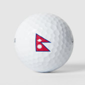 Nepal vlag golfballen (Voorkant)