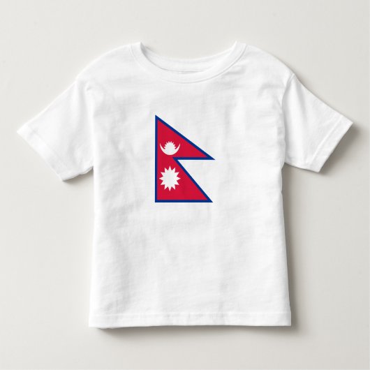 Nepal vlag kinder shirts (Voorkant)