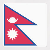 Nepal vlag labels (Design 1)