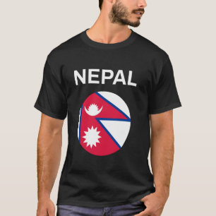 Nepal Vlag Modern T-shirt