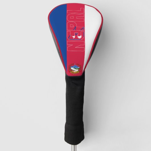 Nepal vlag: prachtig patriottisch golfheadcover (Voorkant)