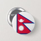 Nepal vlag ronde button 5,7 cm (Voorkant /achterkant)