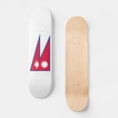 Nepal vlag skateboard (Voorkant)