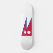 Nepal vlag skateboard (Voorkant)