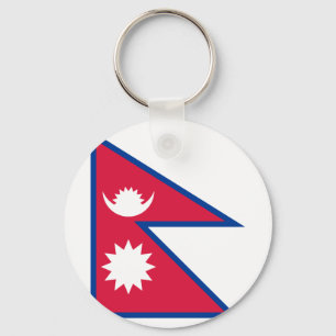 Nepal vlag sleutelhanger