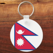Nepal vlag sleutelhanger (Voorkant)