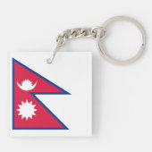 Nepal vlag sleutelhanger (Achterkant)