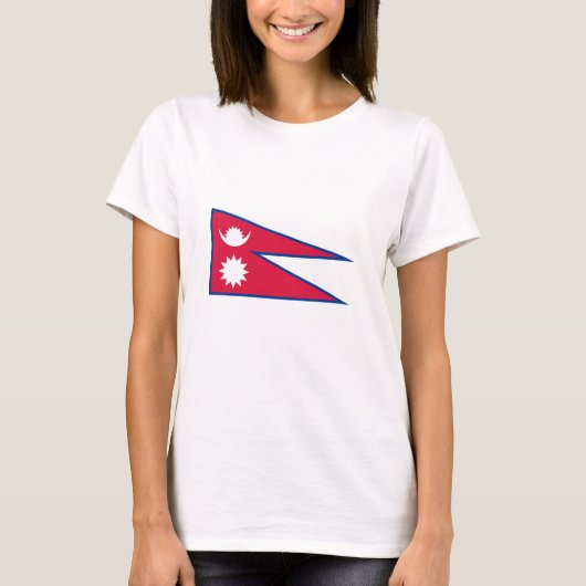 Nepal vlag t-shirt (Voorkant)