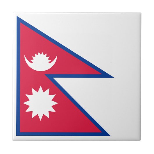 Nepal vlag tegeltje (Voorkant)