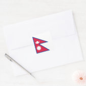 Nepal vlag vierkante sticker (Envelop)
