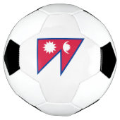 Nepal vlag voetbal (Gedraaid)