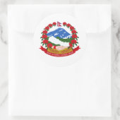 Nepalees embleem, Nepal Ronde Sticker (Tas)