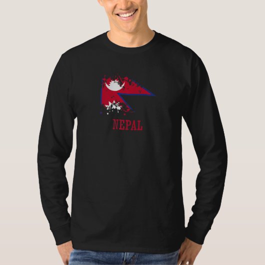 Nepalese enthusiasts for Nepal and Nepal T-shirt (Voorkant)