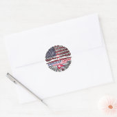 Nepalese Nepal US American USA United States Tree Ronde Sticker (Envelop)