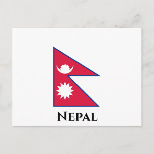 Nepalese vlag briefkaart