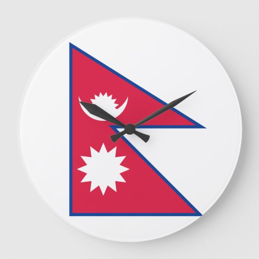 Nepalese vlag grote klok (Voorkant)