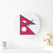 Nepalese vlag grote klok (Huis)