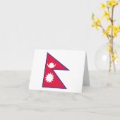 Nepalese vlag kaart (Gele Bloem)