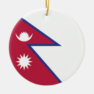 Nepalese vlag keramisch ornament