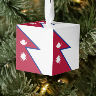 Nepalese vlag kubus ornament