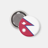 Nepalese vlag magneet (Voorkant / Achterkant)