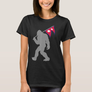 Nepalese vlag op Nepal T-shirt