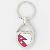 Nepalese vlag sleutelhanger (Voorkant)