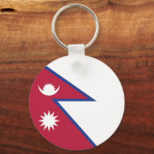 Nepalese vlag sleutelhanger (Voorkant)