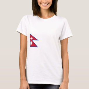 Nepalese vlag t-shirt