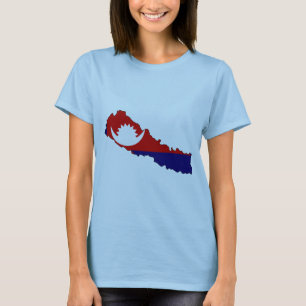 Nepalese vlag t-shirt