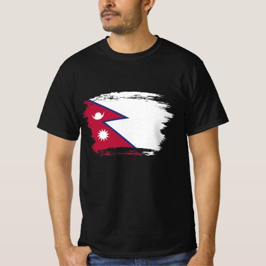 Nepalese vlag t-shirt (Voorkant)
