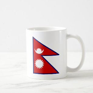 Nepalese vlag van hoge kwaliteit koffiemok