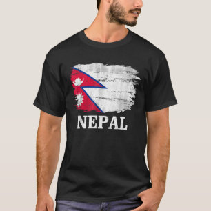  Nepalese vlag voor Nepalese cadeaus T-shirt