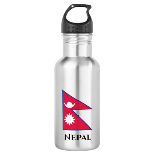Nepalese vlag waterfles