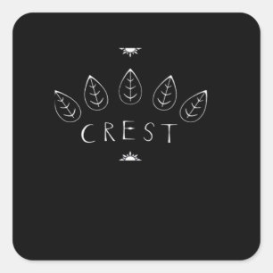 (Nepband) Cottagecore Klassieker Vierkante Sticker