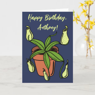 Nepenthes Pitcher Plant Illustration Personalized Kaart