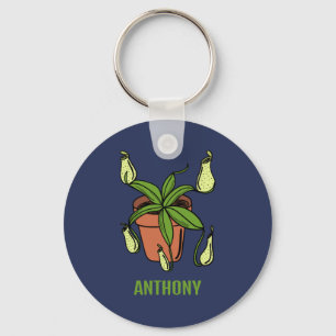 Nepenthes Pitcher Plant Illustration Personalized Sleutelhanger