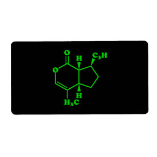 Nepetalacton Moleculaire chemische formule Etiket