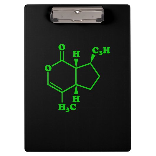 Nepetalacton Moleculaire chemische formule Klembord (Voorkant)