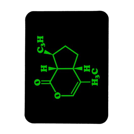 Nepetalacton Moleculaire chemische formule Magneet (Verticaal)