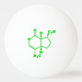 Nepetalacton Moleculaire chemische formule Pingpongballen (Voorkant)