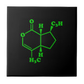 Nepetalacton Moleculaire chemische formule Tegeltje (Voorkant)