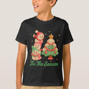 Nepgarencrochet-sneeuwman en kerstboom t-shirt
