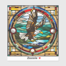 Nepglasschilderij Amerikaanse Zeearend